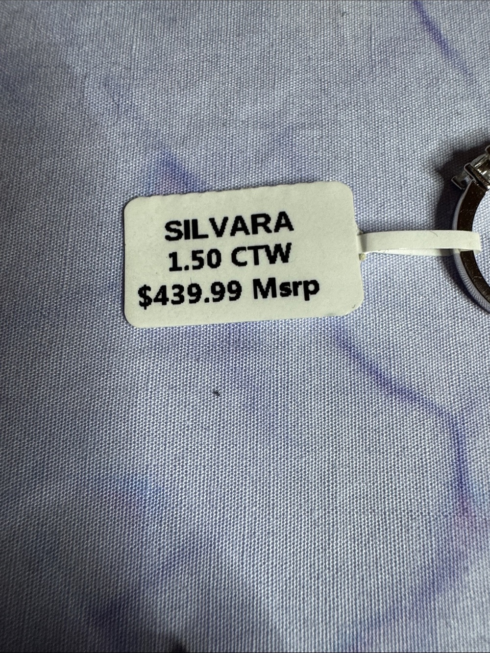 1.50 CTW Moissanite Five-Stone Band - 925 Silver - Picture 2 of 3